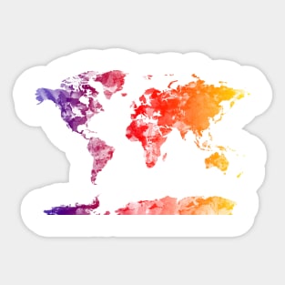 world map Sticker